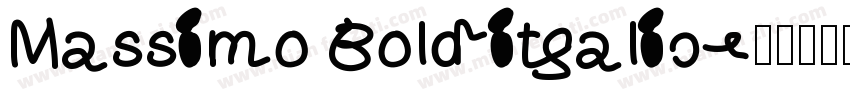 Massimo Bolditalic字体转换